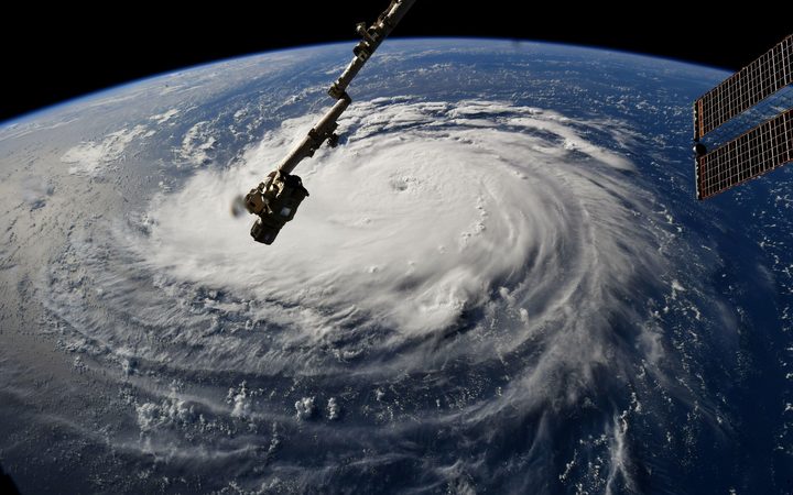 Hurricane Florence seen from the International Space Station 10 September