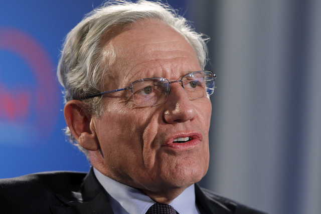 Post reporter Bob Woodward speaking during