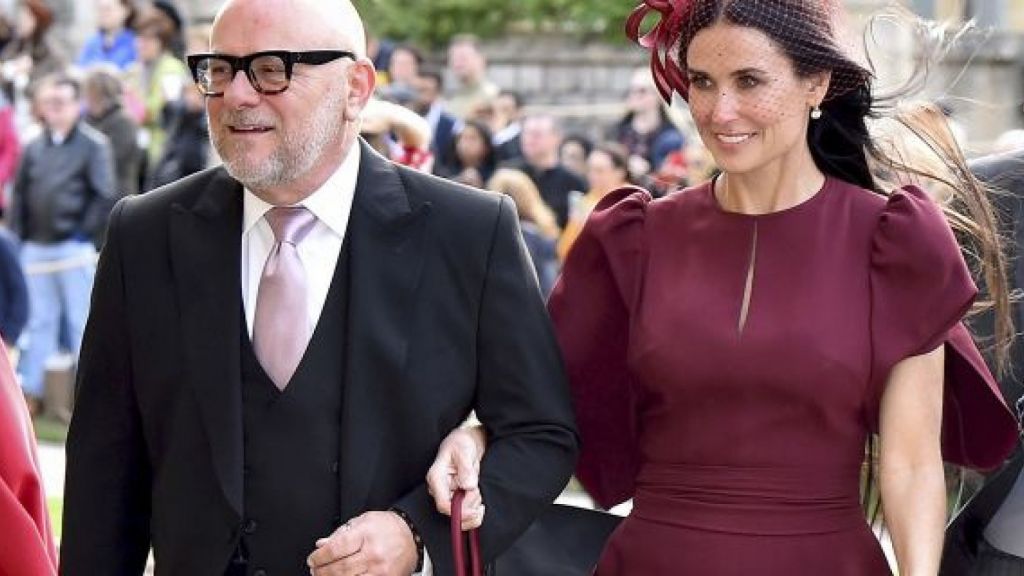 Demi Moore made her Instagram official debut after the wedding of Princess Eugenie and Jack Brooksbank in Windsor England